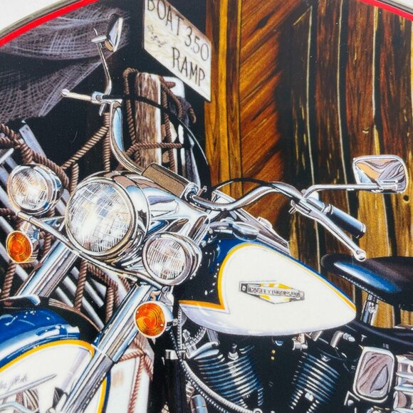 Franklin Mint Harley-Davidson 1968 Electra Glide Collector Plate Decoration u - Picture 3 of 5